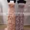 Elegant ruffle chiffon long chiffon gown manufacturers in china