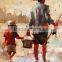 Handpainted Canvas Painting Framed Family Oil Painting For Living Painting 55921