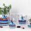 Creative artistical colorful painted glass vase for decoration