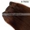 4# medium brown 100% VIETNAM VIRGIN HUMAN WEFT HAIR WEFTED FROM BULK HAIR FLEXIBLE length hair weaves