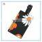 Creative design silicone luggage tag, custom wholesale rubber luggage tag