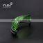 half round shape green color crystal knobs for cabinets