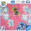 100% polyester with floral printed fabric for bedding hometextile