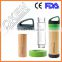 2016 To be healthy bamboo coffee cups and mugs with silicone lid and band