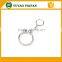 blank metal keyrings poker chip style small key chain with sticker