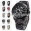 Classic CURREN Black Stainless Steel Analog Men's Sport Quartz Wrist Watch