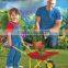 Outdoor educational toy Fancy wheelbarrow Garden wheel barrow for kids Mini metal wheelbarrow