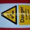 trialgle danger safety warning sign