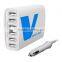 VOXLINK 5V 10A 50W 6-Port USB car Charger Travel Intelligent Detect Charging Adapter