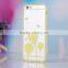 TPU plating phone case painting back covers transparent phone case for iPhone 5 6 6plus