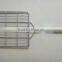 RH-BQ02 Outdoor BBQ Net Barbecue Mesh Handle Hand Grill Wire mesh