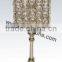 crystal candle holder with metal stand for wedding decor