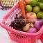Promotional plastic large size storage basket Kitchen Accessories Wash Fruit Vegetable Sieve Storage Basket Dropping Water