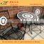 Outdoor flod furniture ceramic mosaic garden coffee table set designs