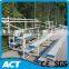 3500mm portable aluminum bleacher with backs