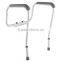 Adjustable Metal White Stand Alone Toilet Safety Rails