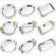 stainless steel oval food serving trays with stainless steel handles