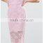 Womens Elegant Short Sleeves Floral Lace Party Vintage Bodycon Fitted Slim Sheath Pencil Dress