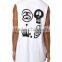 100% Cotton Custom Printed Long Singlet