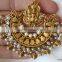 RAM LEELA Dangler gold tone dangler TEMPLE EARRINGS