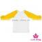 Baby Fall Cotton Shirt Long Sleeve Girls Clothes Ruffle Raglan Girls Blank Ruffle Sleeve T Shirt Wholesale Icing Ruffle Shirt