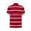 yarn dye red polo shirts white stripe