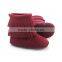 High Quality Toddler Baby Girls Boys Soft Sole Moccasins Leather Boots