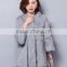 2017 winter new full leather real rabbit fur coat Korean loose coat long section of large size women
