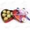 heart tin case,heart-shaped tin box,chocolate tin,valentine tin packaging