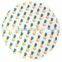 100% cotton deep color thick print design with tassel round beach towel retail price