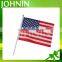 100% Polyester Cheering Use pp Pole Attached the US Hand Shaking Flag