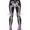 Sports Women Workout 3D Rugby and Bone Printed Unique Leggings Wholesale