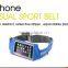 New products waterproof waist bag for smart phone,sports running belts With PVC window for touching