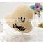 Foldable Sun Hat Smiley Knit Basin Hat Outdoor Sun Protection Beach Hat