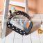 Promotional Cheap Black Fashion Dots Pattern Travel PVC Cosmetic Bag