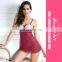 Women Wine Red Transparent Chemise Dress Sexy Sleepwear Babydoll