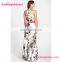 Stylish Hanging Neck Design Sexy Bandage Dress Floral Maxi Women Summer Dress For Sleeveless