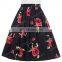 Grace Karin Women Pleated Vintage Cotton Floral Print Skirt CL6294-19