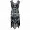 BestDance Women 1920s Gastby Party Dress Sequin Art Embellished Fringed Flapper Dress OEM