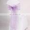 2015 Latest Decoration Chair Cover With Ruffle Organza