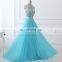 New Fashion Gorgeous High Neck Chiffon Crystal Evening Gowns Evening Dresses LX301