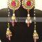 EXCLUSIVE KASHMIRI EARRING-PAKISTANI KUNDAN EARRING-WHOLESALE KASHMIRI KUNDAN EARRING-INDIAN FASHION WEAR JEWELRY 2015