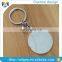 Metal painted color coin holder keychain