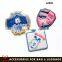 Custom pvc tag plastic embossed logo silicone label for bags accessories
