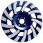 Turbo Segment Tornado Grinding Cup Wheel Diamond Grinding Cup Wheel Disc for Concrete Granite Marble Stone