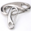 Stainless Steel Carabiner Spring Snap Hook Egg Shape Safety Clips