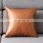Modern Style PU Leather  Patchwork Pillow Case Sofa  Cushion Cover