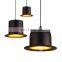 Modern Decorative Tall Hat Shape  Indoor Light Fixture Aluminum Pendant Lamp