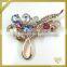 Crystal AB flower wedding brooches rhinestone korean sherwani brooch FB-052