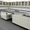 All steel epoxy resin top lab bench/dental lab table/lab work table